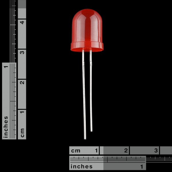 Diffused LED - 10mm rojo
