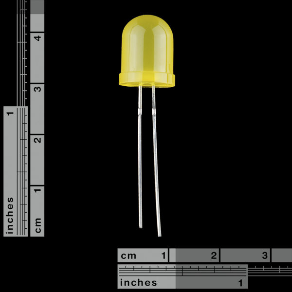 Diffused LED - 10mm amarillo