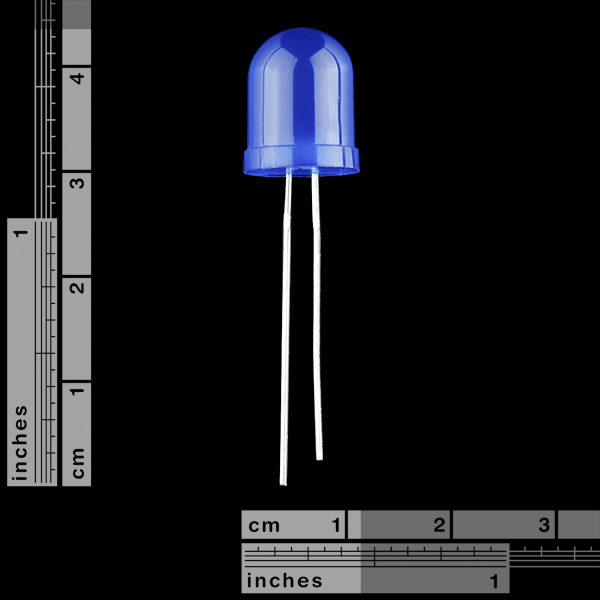 Diffused LED - 10mm azul