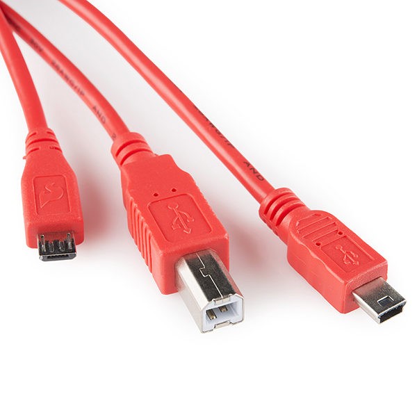 Cerberus Cable: USB, micro-USB, mini-USB