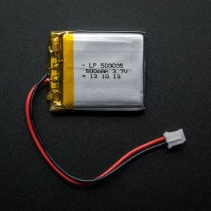 Batería LiPo de Adafruit de 500miliamperios hora y 3,7 voltios