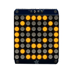 Mini matriz de LED mochila 8 x 8 LEDs amarillos