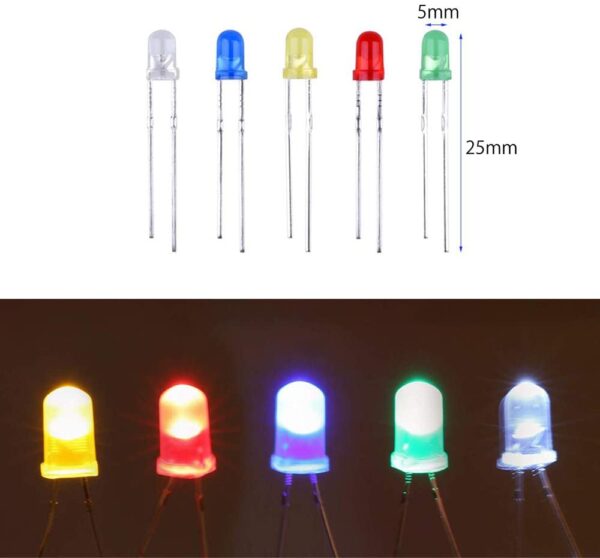 LED - 5mm - varios colores