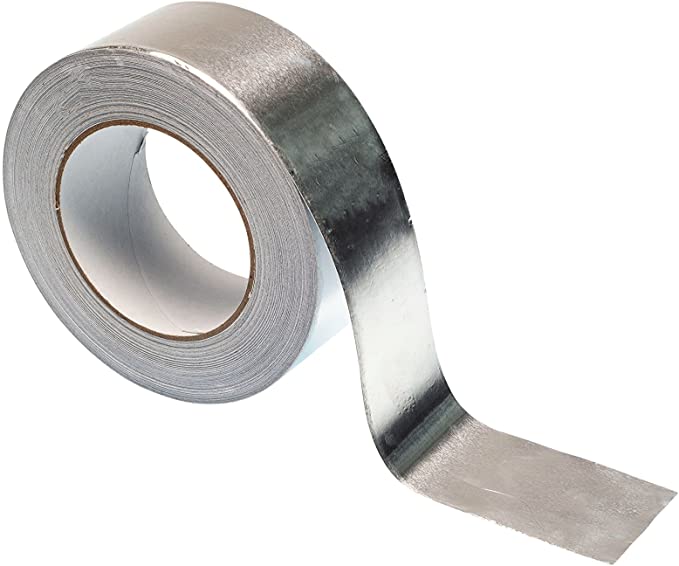 Cinta adhesiva adhesiva adhesiva decorativa de papel de aluminio sólido  Washi Tape 0.591 in x 32.8 ft (plata)
