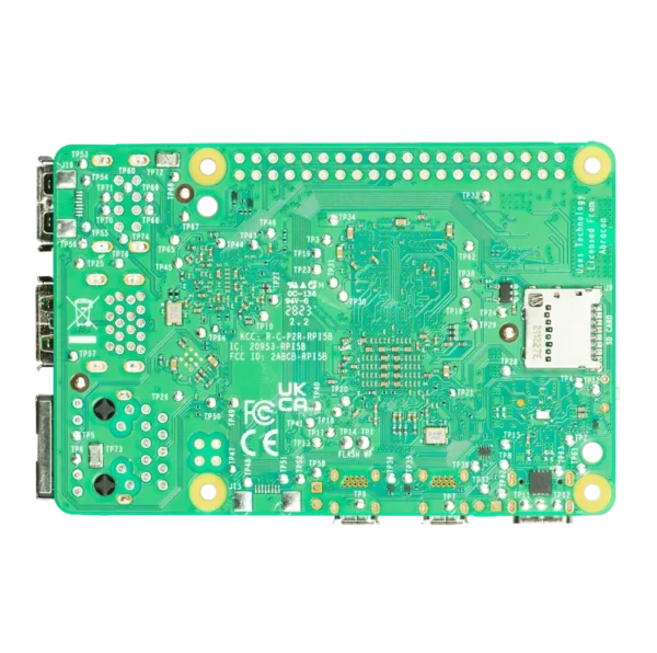 Raspberry Pi 5 parte trasera