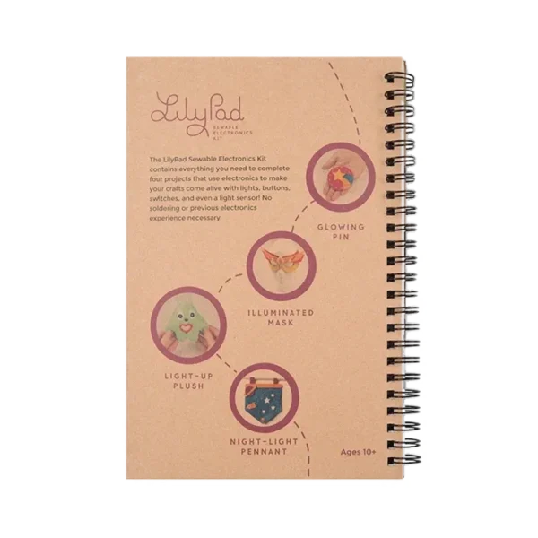 Manual de electrónica textil de LilyPad - contraportada