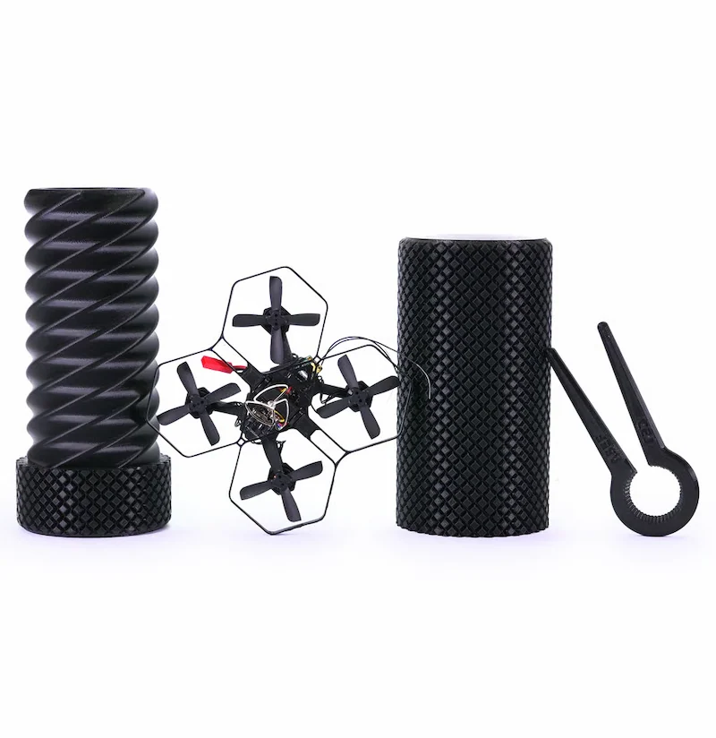 Muestra de piezas impresas con filamento Prusament PETG