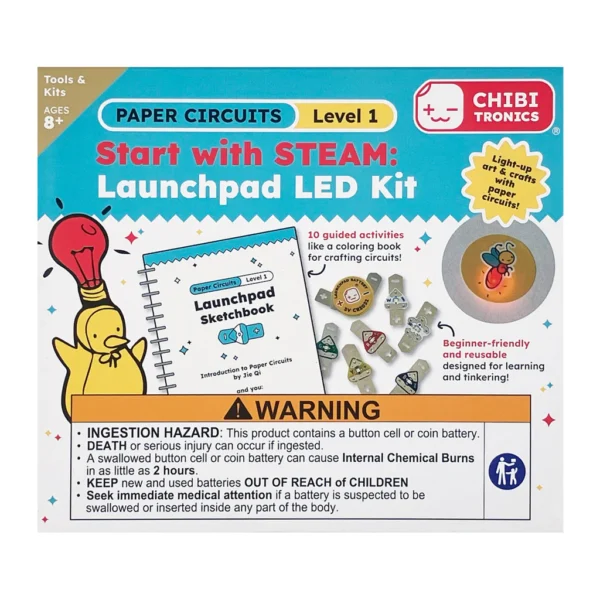 Caja de Launchpad LEDs Kit de Chibitronics vista delantera