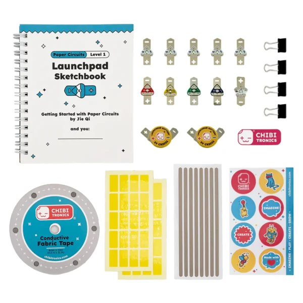 Todos los componentes incluidos en el Launchpad LEDs Kit